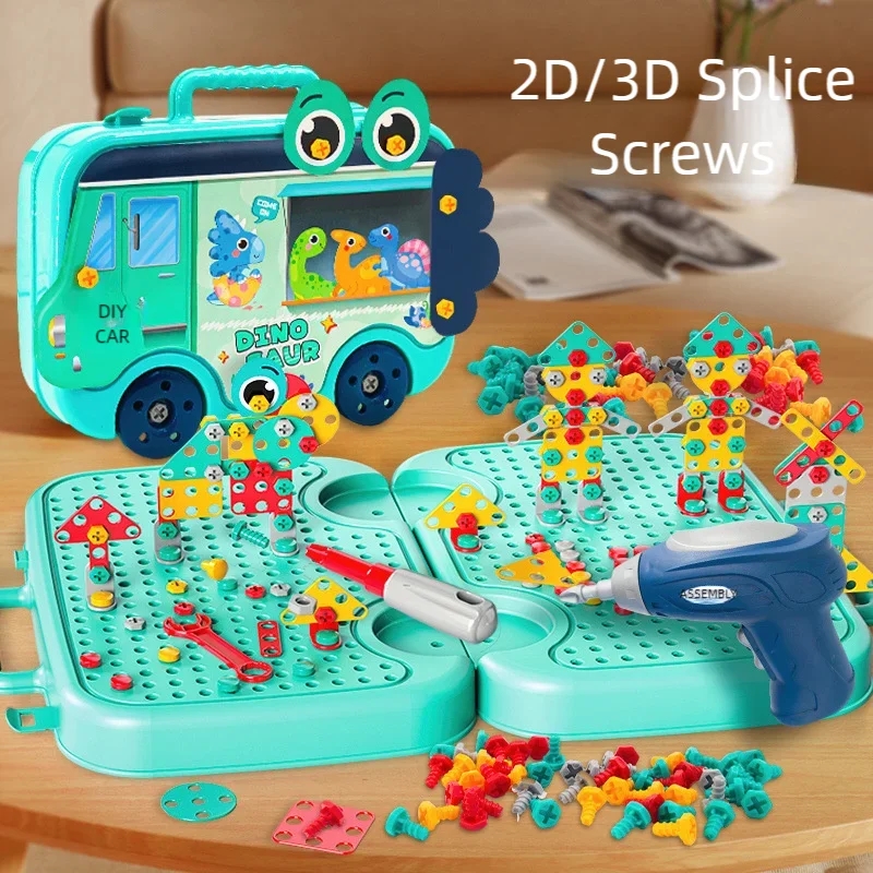 Gardening Tools 5 Year Old - Symulacja śrubokręt elektryczny zabawki Montessori zestaw