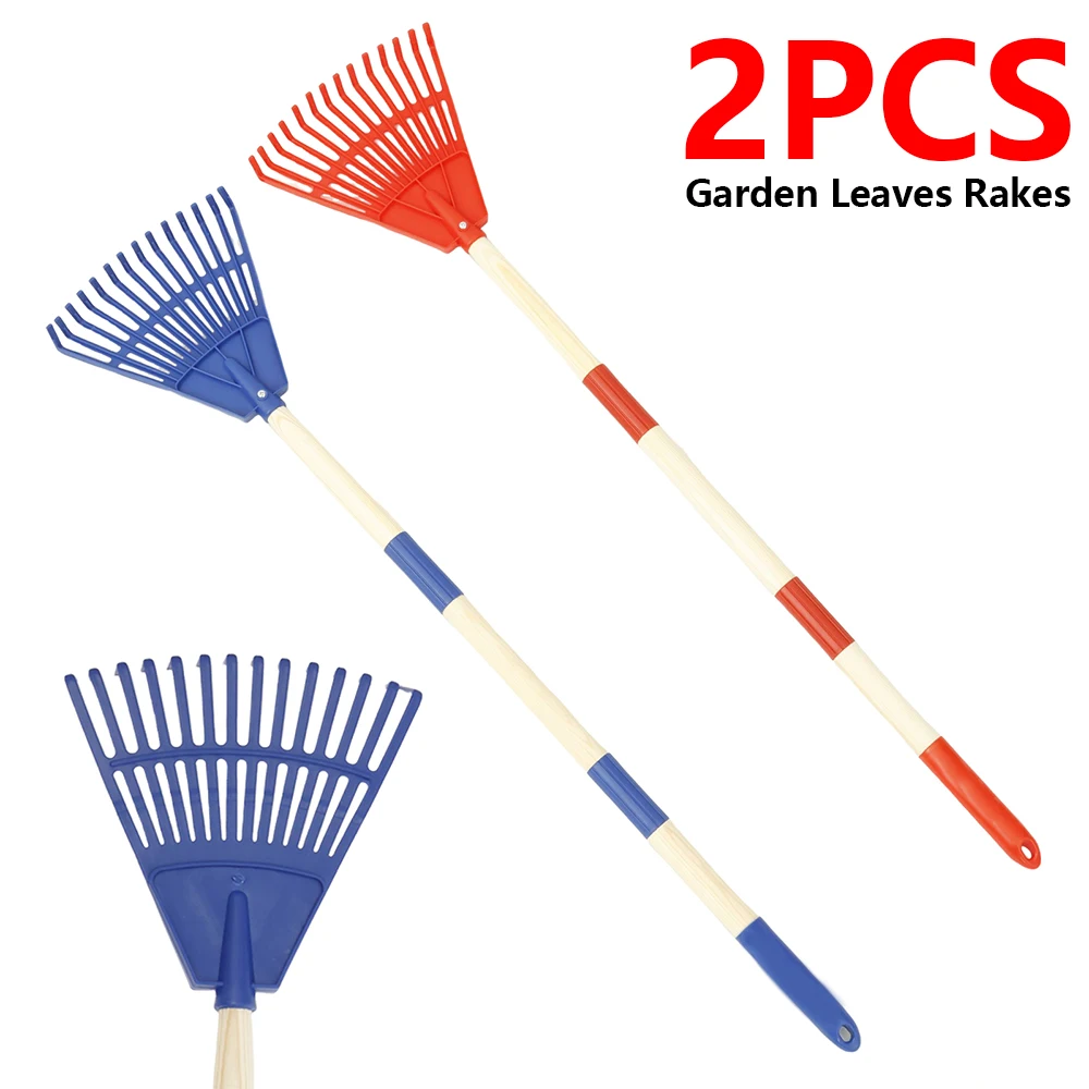 Gardening Tools 5 Year Old - 2 szt. Dziecięce grabie do liści