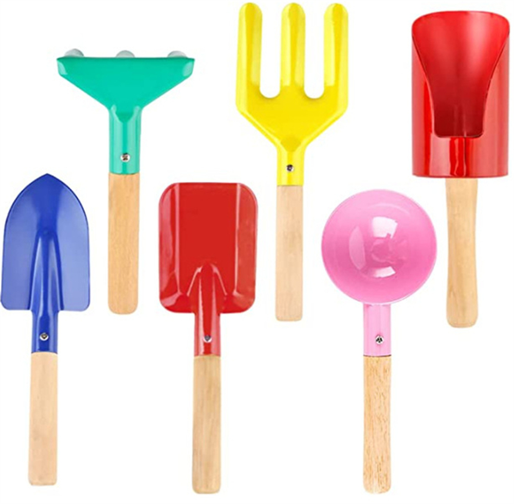 Gardening Tools Kit For Kids - Kolorowy 6-częściowy wielofunkcyjny zestaw narzędzi ogrodniczych