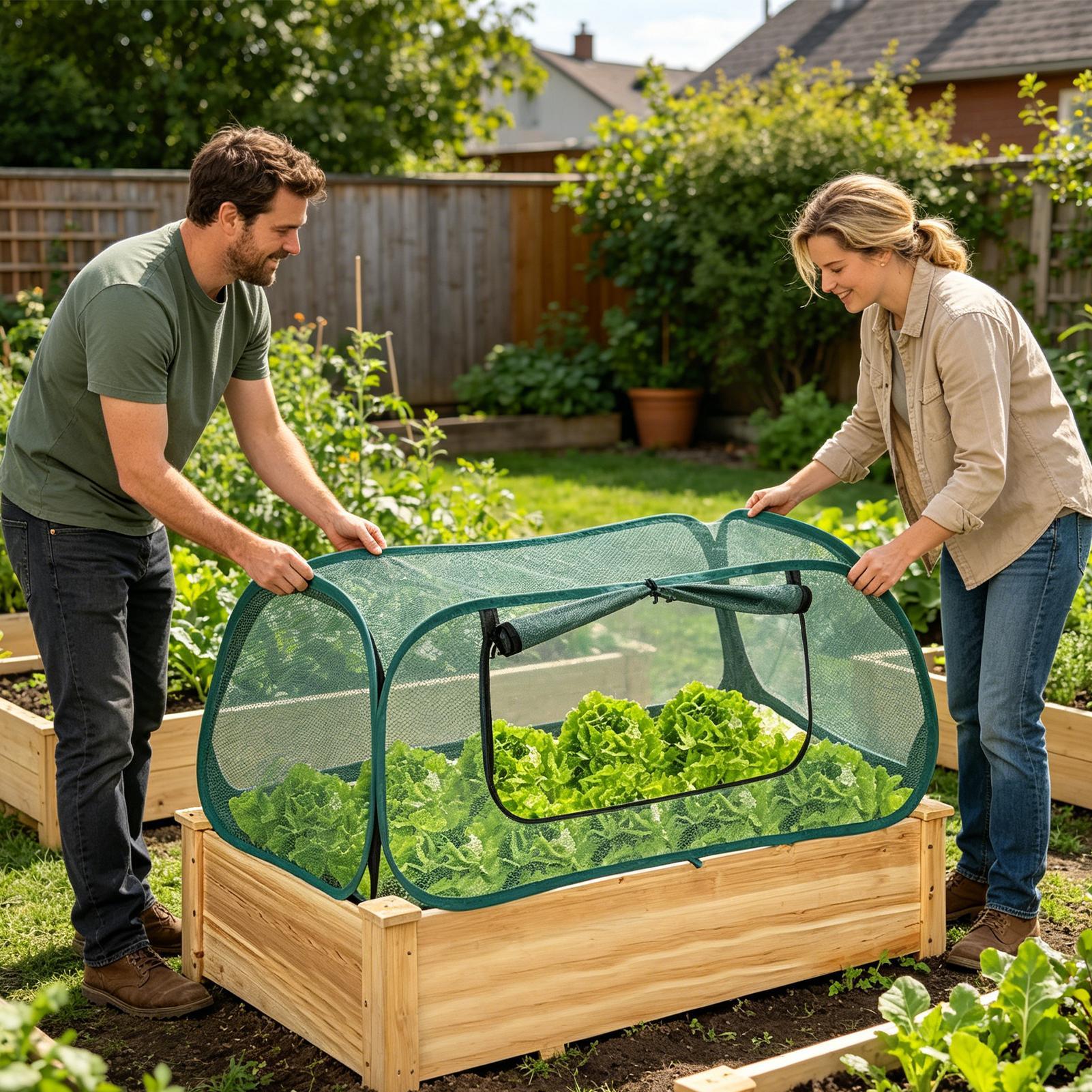 Przenośna siatka ogrodowa na r – Garden Netting Cover recenzja i cena